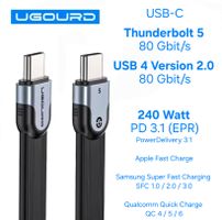Thunderbolt 5 / USB 4 80 Gbps Kabel / 240W PD3.1 EPR / 30cm