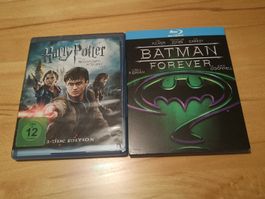 2 MAL BLUE RAY 1 X HARRY PORTER 1 X BATMEN FOR EVER 