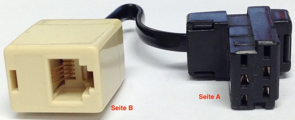 Telefon Modem Adapter Kabel TT89-zu-RJ12 ST/BU 4-Pol analog (Gebraucht ...