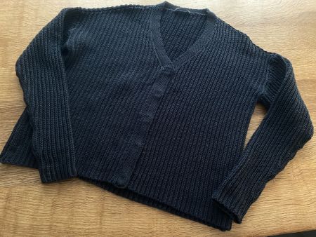 NILE JACKE/STRICKJACKE/CARDIGAN Gr.L dunkelblau Grobstrick