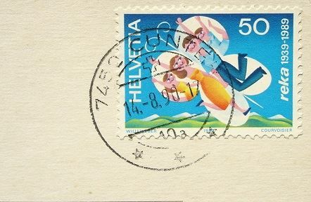 Cartoline postali: CUNTER Oberhalbstein mit Piz d'Err – Usato da Jona venduto da philajona 1