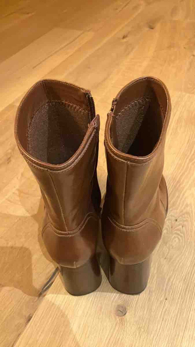Damenschuhe: Stiefel braun Leder Grösse 38 – Neu (gemäss Beschreibung) aus Weissbad von Praxedis_P51 2