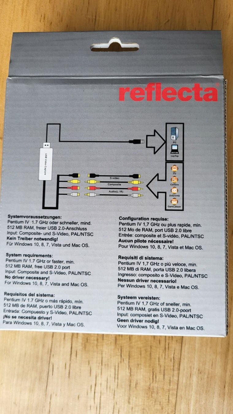 Konverter: Video Capture Set USB (feflecta) – Neu und originalverpackt aus Geroldswil von mnanzer 1