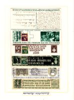 Briefmarken: Pro Patria 1936-1990 gestempelt; 3 Alben