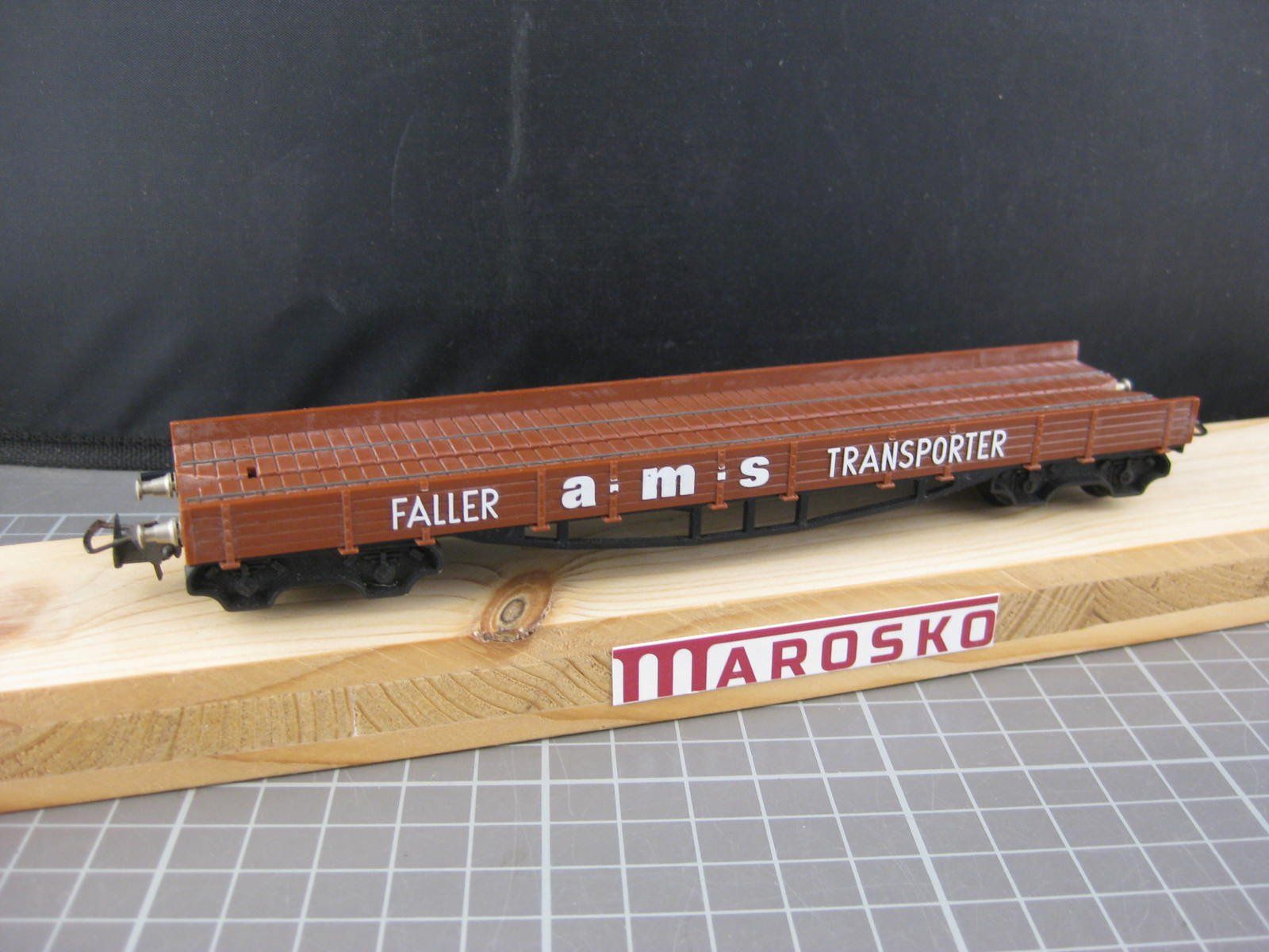 Faller Modelleisenbahnen: Faller ams Auto-Transportwagen, ohne OVP, sehr selten – Gebraucht aus Malters von Marosko 2