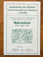 Landeskarte der Schweiz Malcantone Blatt 286 -1959