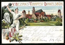 Dinkelsbühl, V. Bezirks-Turnfest, Turne
