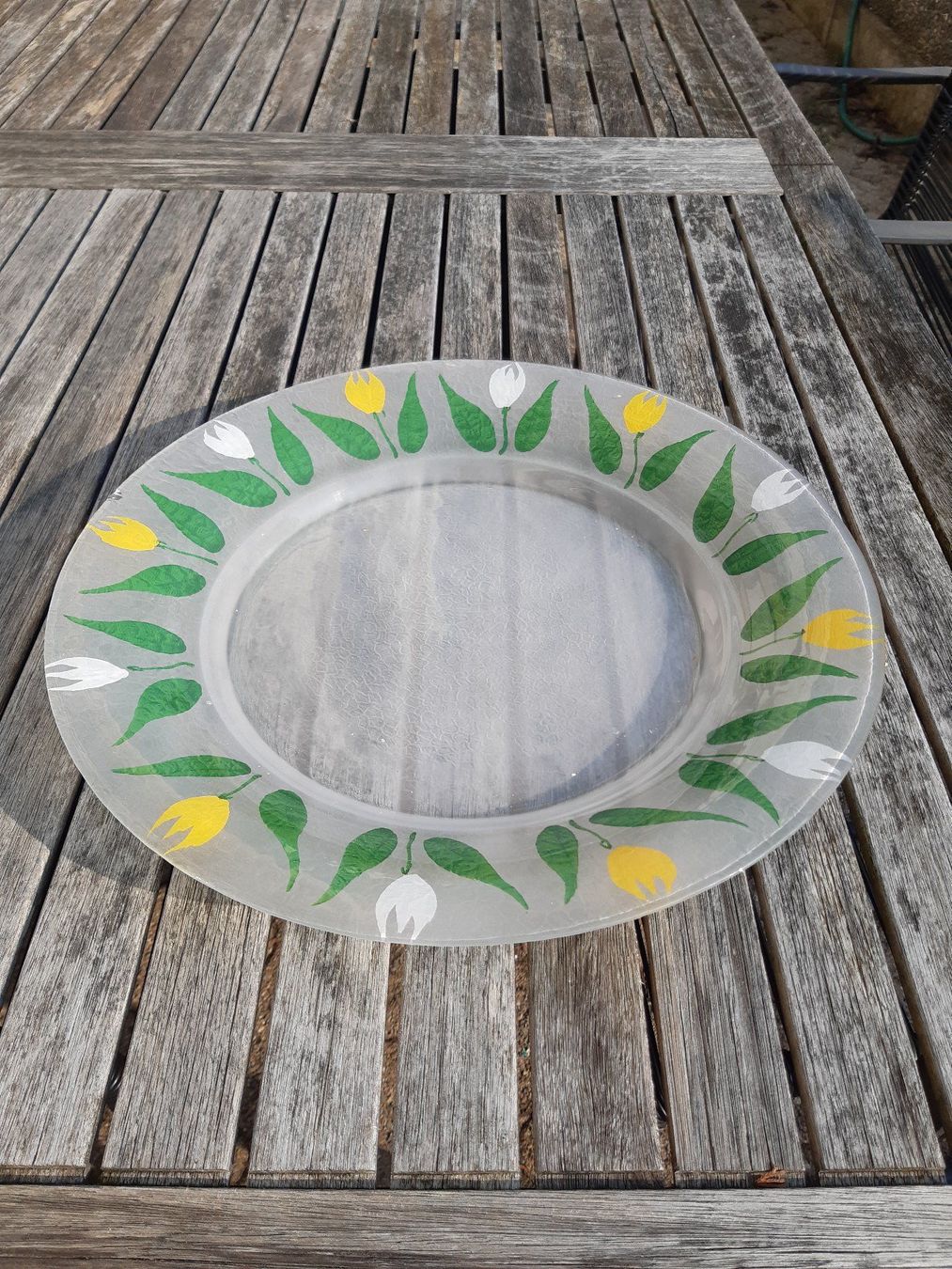 Ciotole: Glass Decorated Fruit Bowl – Usato da Rieden AG venduto da Werkstattlaedeli 1