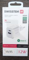 Chargeur Swissten 12 Watts USB-C + USB-A neuf scellé 