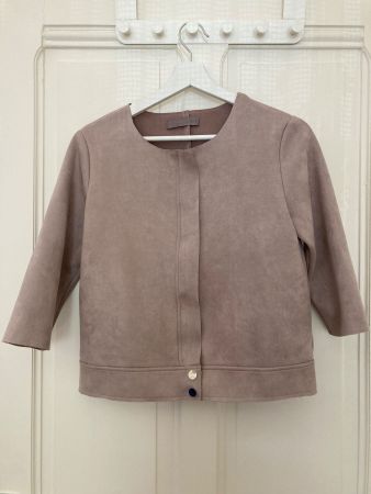 Veste courte SANS & SANS mode asiatique rose pale taille S