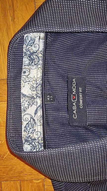 Camicie: Chemise bleue a point blanc  – Usato da Cernier venduto da seb_lqc6 4