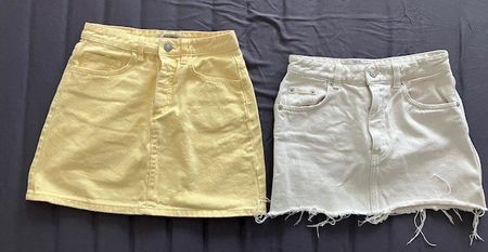Mini-jupe d'été Pull&Bear, Zara taille XS, comme neuve!