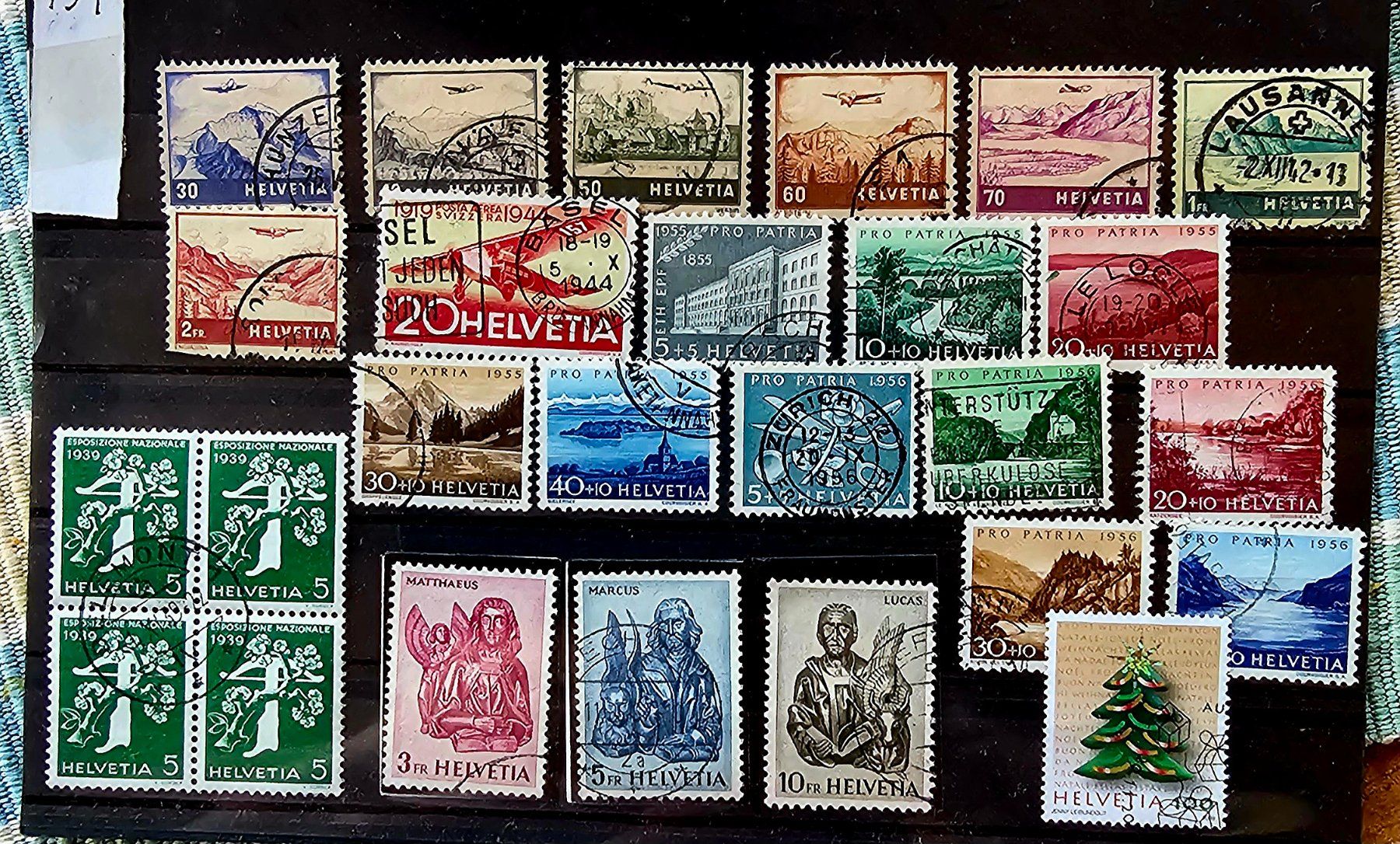 Tutti i francobolli: SUISSE - divers timbres – Usato da Les Valettes venduto da Nuba1