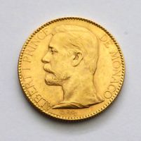 MONACO - Cent Francs 1891 - Prince ALBERT (poids = CH 100Fr)
