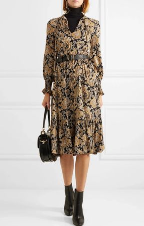 MICHAEL KORS Bohémien Paisley Print Dress S/M (NEW)