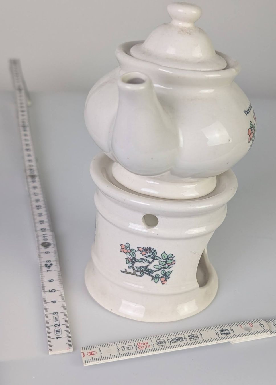 Teiere: Teekanne mit Stövchen, Keramik, Vintage, Romantisch! – Usato da Zürich venduto da 1.Simon 2