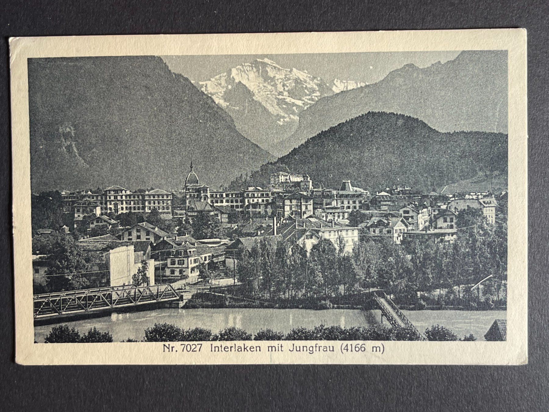 Cartoline postali: Interlaken mit Jungfrau – Usato da Steg VS venduto da _vinci_