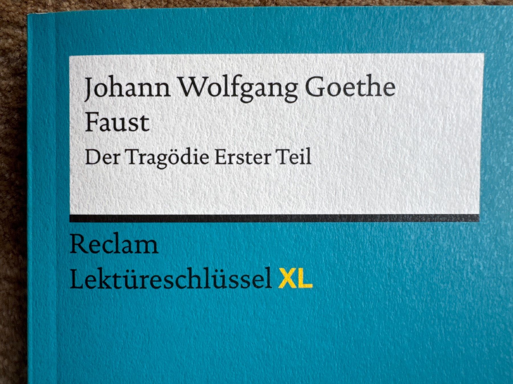 Libri: ReclamLektüreschlüssel- Goethe, Faust – Nuovo (secondo la descrizione) da Aarau venduto da Kilauea 1