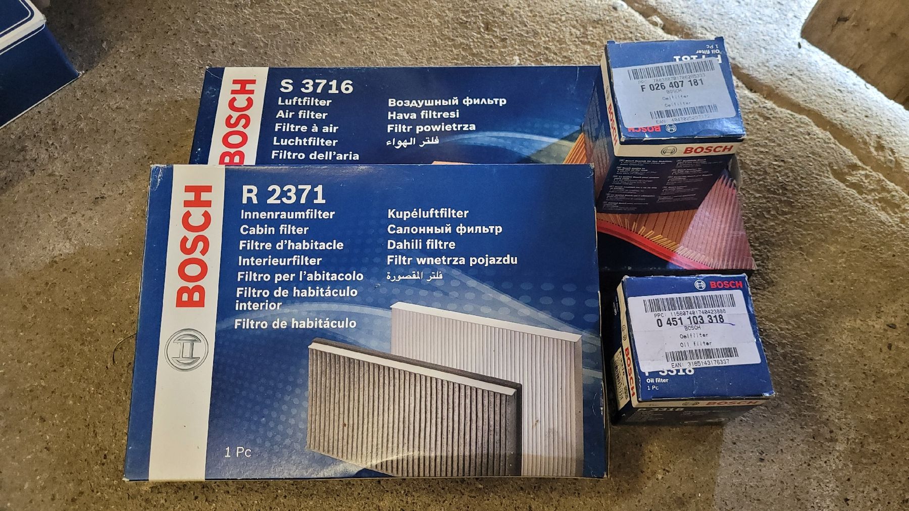 Bosch Ventilazione: diverse Filter von Bosch – Nuovo e nell'imballaggio originale da Seengen venduto da sil_5mwk