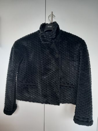 Blouson Emporio Armani Fausse Fourrure noir T. 36