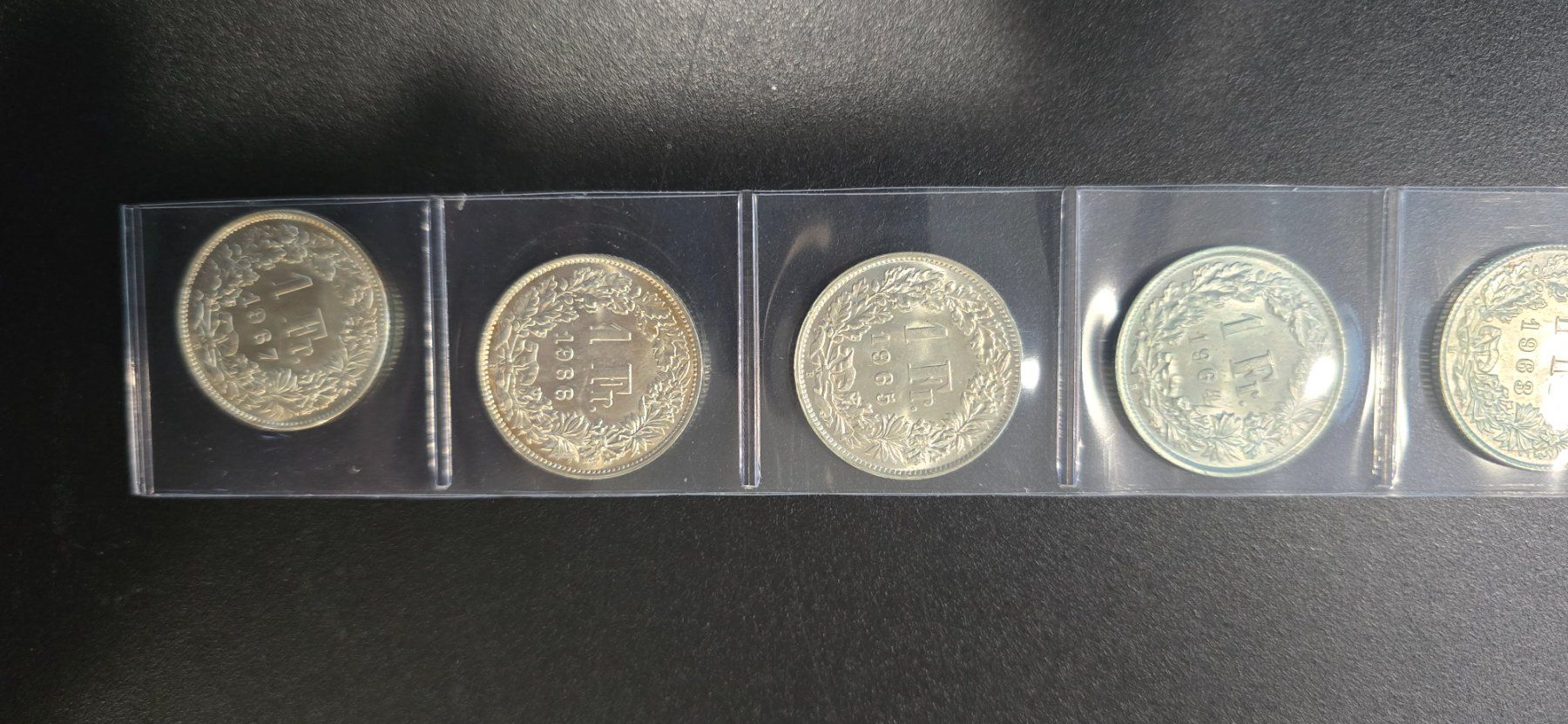 Alle Münzen: 1chf 1961 a 1967 SUP – Gebraucht aus Fribourg von yan_z5fr 2