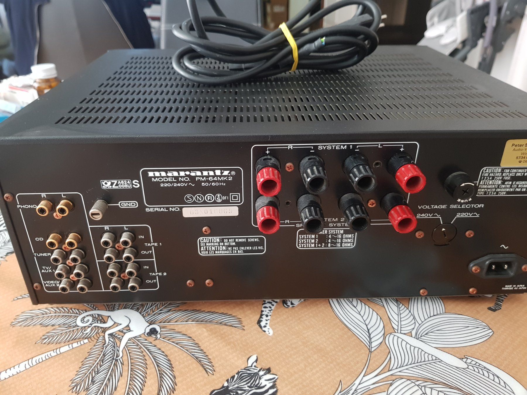 Marantz Verstärker: Marantz PM-64 II défectueux/defekt – Defekt aus Delémont von Gerald12 4