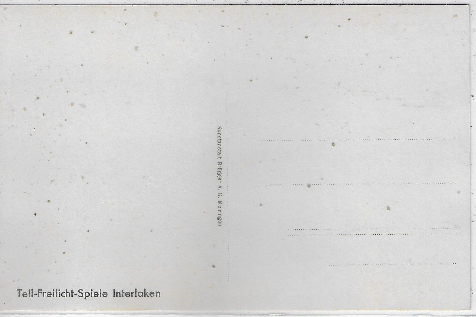 Cartoline postali: Tell-Freilicht-Spiele Interlaken – Usato da Ettingen venduto da Kartenplanet 1