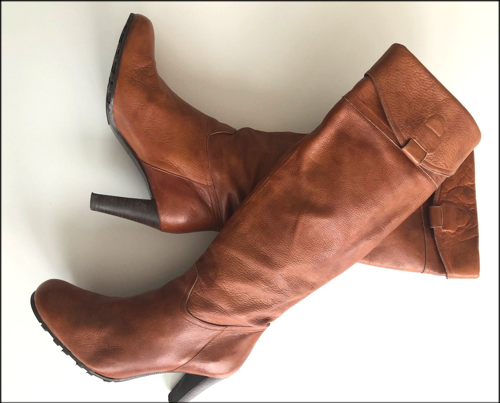 Scarpe da donna: Bottes en cuir vintage t.39 – Nuovo (secondo la descrizione) da Clarens venduto da alice_merveilles 1