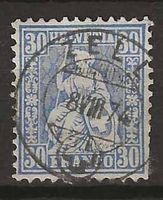 CH041 - Helvetia assise 41 vollstempel