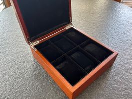 Uhrenbox für 6 Uhren Holz