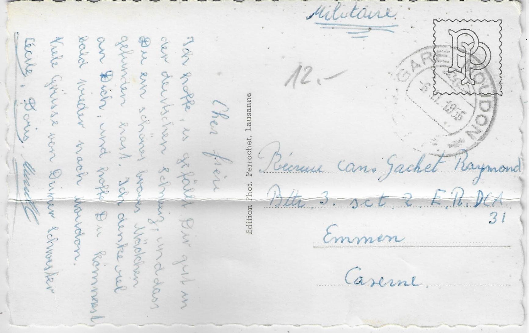 Cartes postales: Moudon - La Douane – Défectueux à Ettingen par Kartenplanet 1