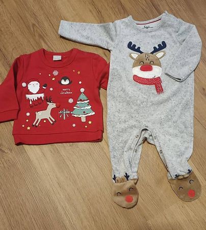 Weihnachts-Kleidung Grösse 68 Pulli ond Overall