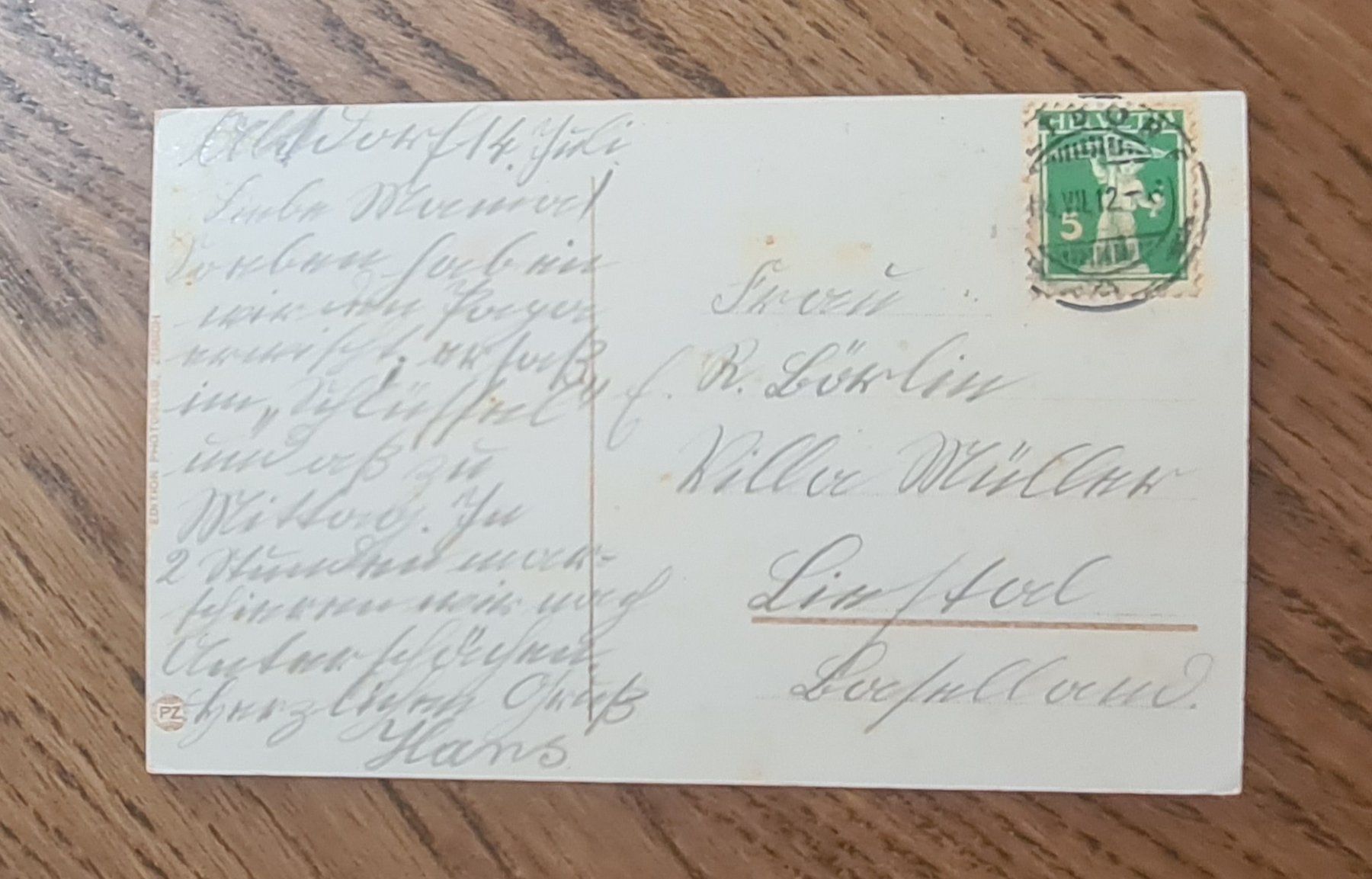 Cartoline postali: Schillerstein mit Brunnen 1912 – Usato da Ebikon venduto da Donar50 2