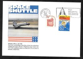USA Sonderbrief Space Shuttle 4 Landung 4.7.1982