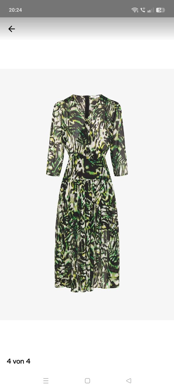 Morgan Kleider: Robe longue imprimée verte noire taille L  – Gebraucht aus chatel St denis von AD.Leder.Cuir