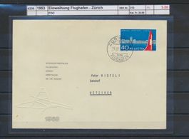 1953 "Einweihung Flughafen - Zürich", FDC