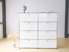 USM Haller Highboard 2x4 | Reinweiss | Neuwertig