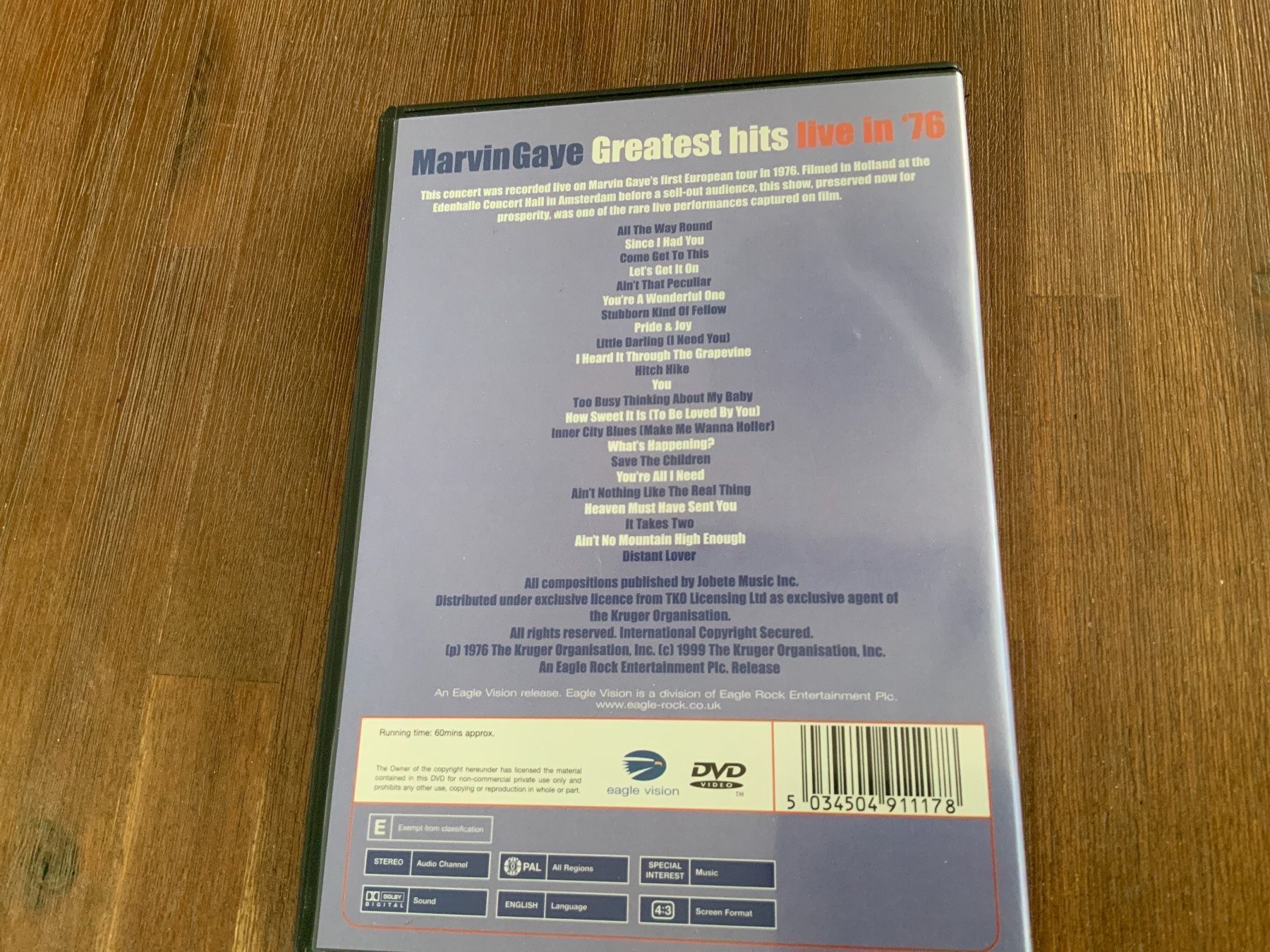 Tutti i DVDs: Marvin Gaye, DVD – Usato da Uster venduto da Macita56 1