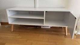 Möbel TV-Möbel weiss Breite 119cm Höhe 42cm guter Zustand