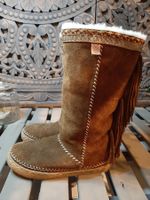 gefütterte Leder Stiefel passt zu odd molly etc 38 /39 braun