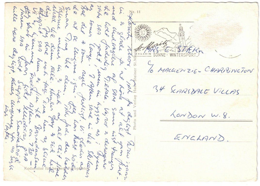 Cartes postales: St. Moritz - 4 Bild AK – D'occasion à Binningen par Mountainrider 1