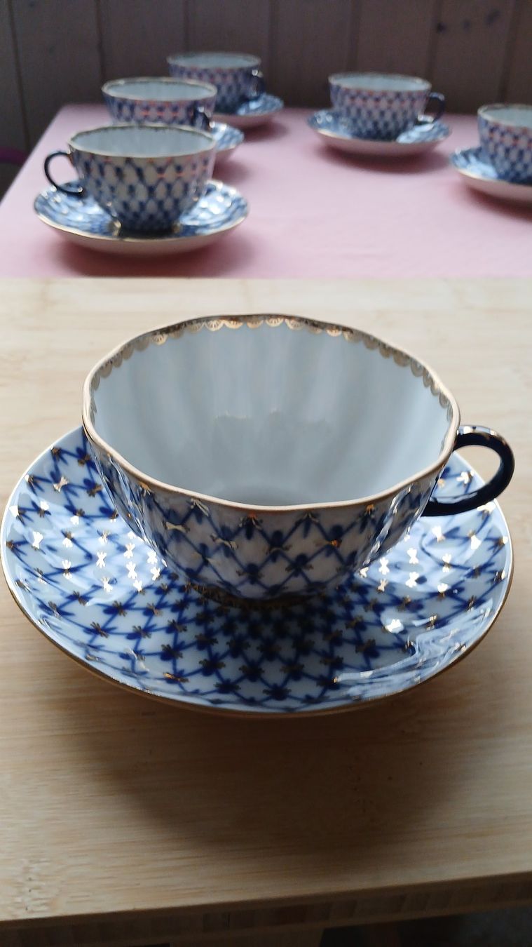 Tazze: 6 Teetassen mit Untertasse einzeln oder im Set – Nuovo (secondo la descrizione) da Seewen SO venduto da Shami0