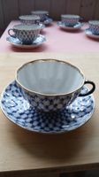 6 Teetassen mit Untertasse einzeln oder im Set