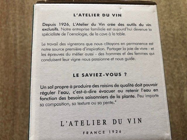 Bicchieri: ATELIER DU VIN VERRE A EAU 33 CL NEUF – Nuovo e nell'imballaggio originale da Bernex venduto da eunicefitz 1