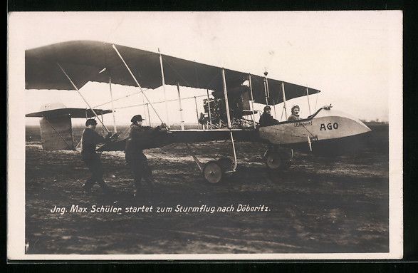 Foto & Poster: Ing. Max Schüler startet zum Sturmflug  – Usato da Berlin venduto da bartko-reher