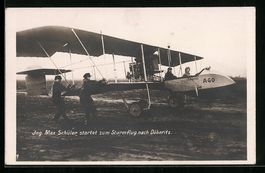 Ing. Max Schüler startet zum Sturmflug 