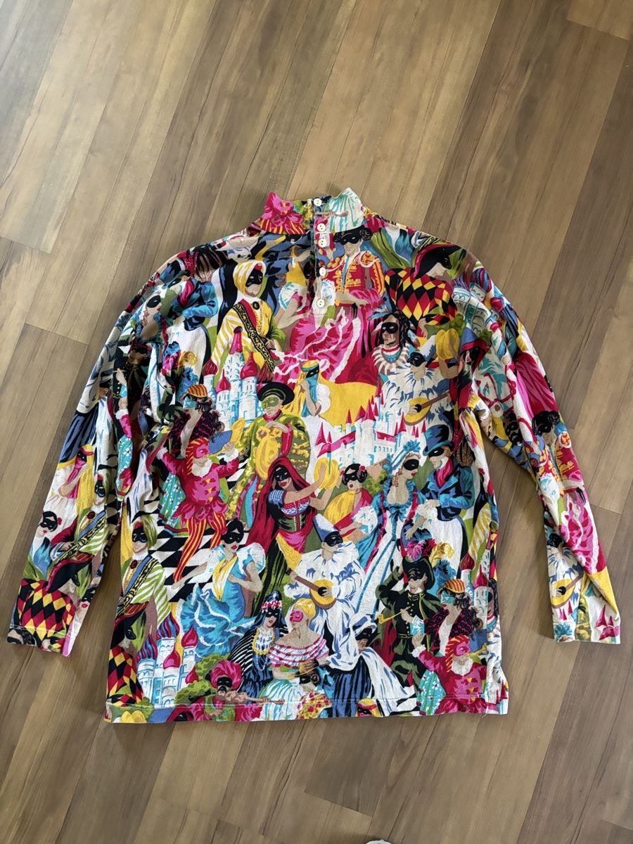 Kenzo Maglioni & Felpe: Rollkragenpullover Damen Carnaval in Venedig Print Kenzo  – Usato da Düdingen venduto da BluePalm 1