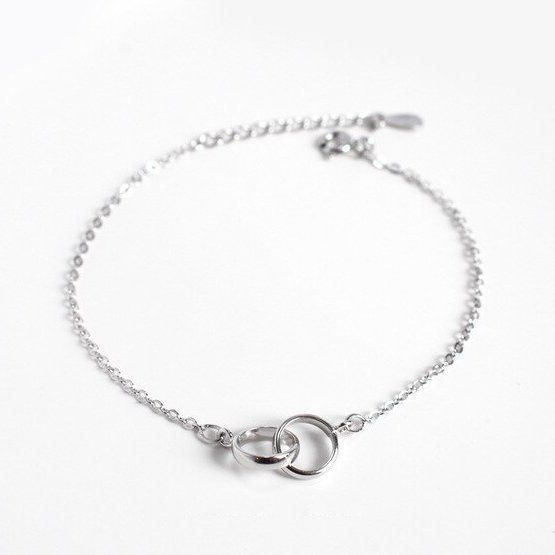 Bracciali & Braccialetti: Doppel Ring Armband aus Silber – Nuovo e nell'imballaggio originale da Wil SG venduto da Veratier 2