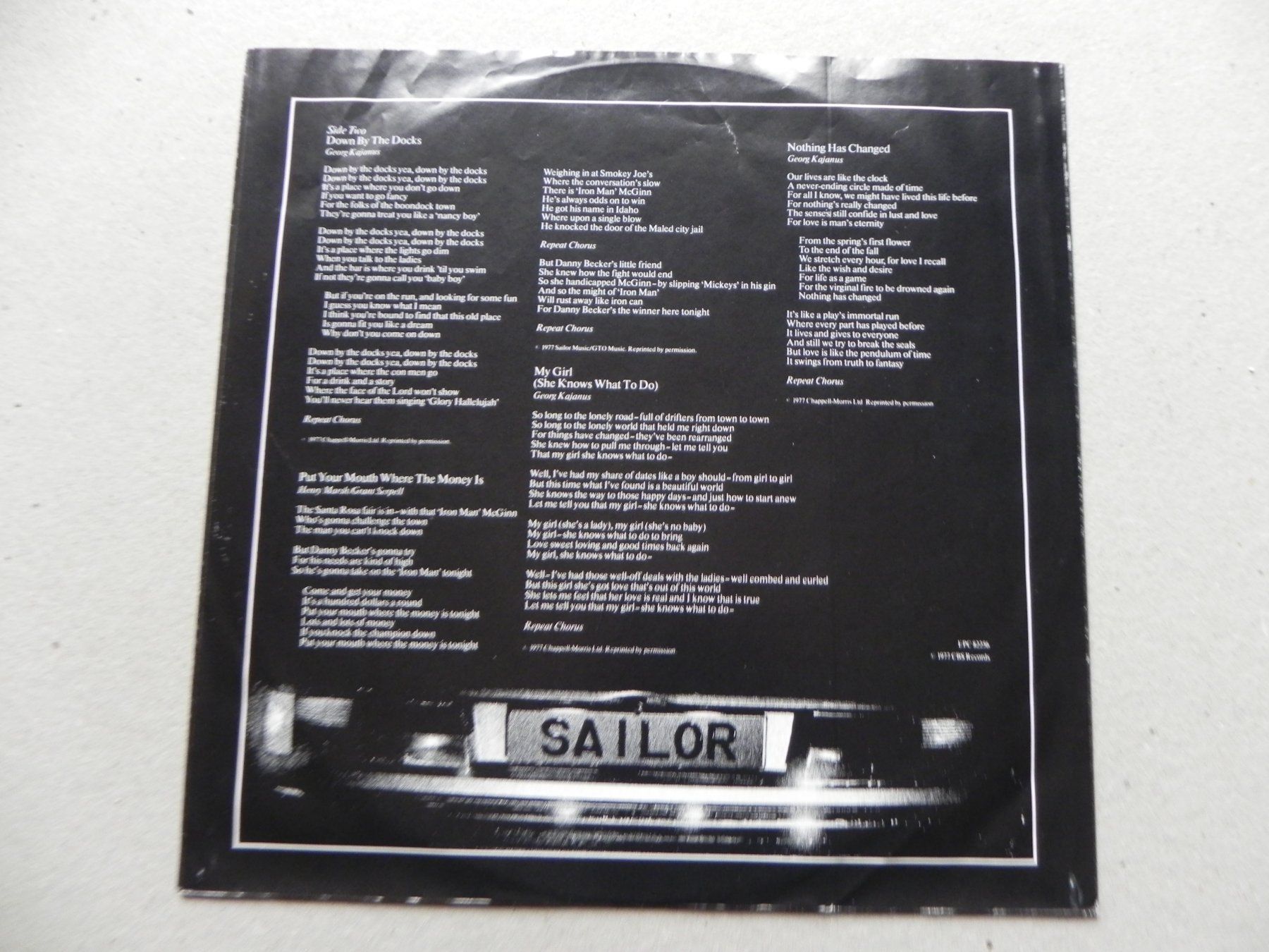 Schallplatten: LP brit. Pop Band Sailor 1977 Checkpoint – Gebraucht aus Siebnen von krimsie 3