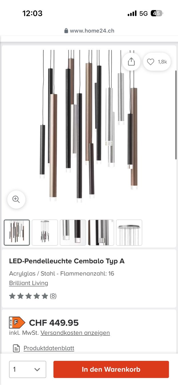 Lampen: dimmbare Lampe – Gebraucht aus Cham von dadadel